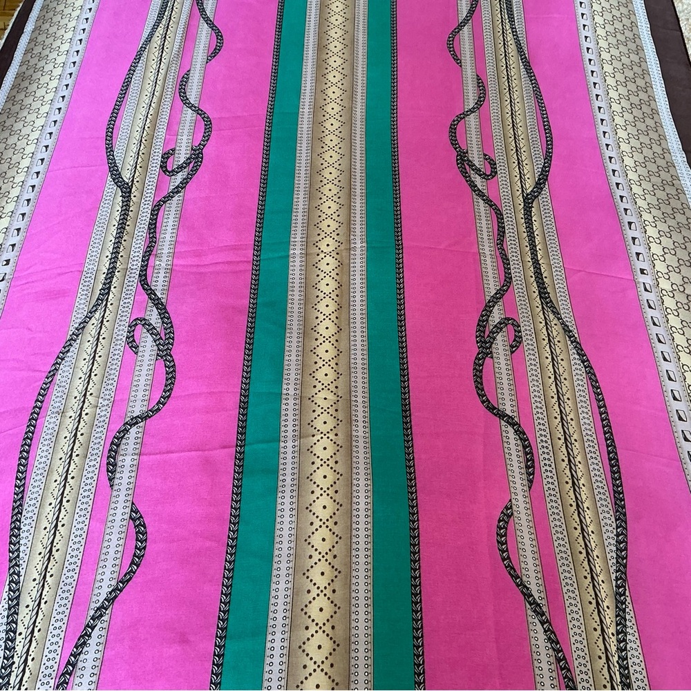 Luxurious Fashion Scarf Colorful Printed Vibrant Silky Long Scarf New - Picture 7 of 12